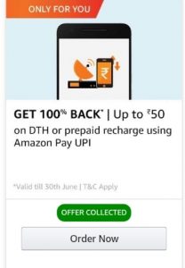 Amazon Pay Recharge offer